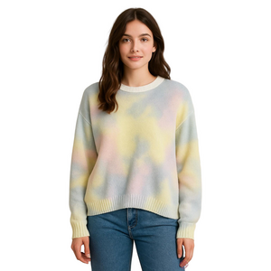 Karlie Pastel Tie-Dye Women's Sweater Sz Small